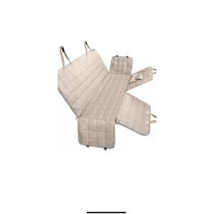 Bark Lover Dog Car Seat Covers Hammock for Cars Trucks SUV Beige B08J2VD31P